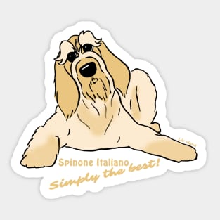 Spinone Italiano bright - Simply the best Sticker